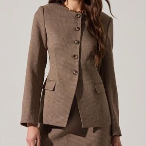 ASRT THE LABEL Bellmere Tailored Collarless Jacket